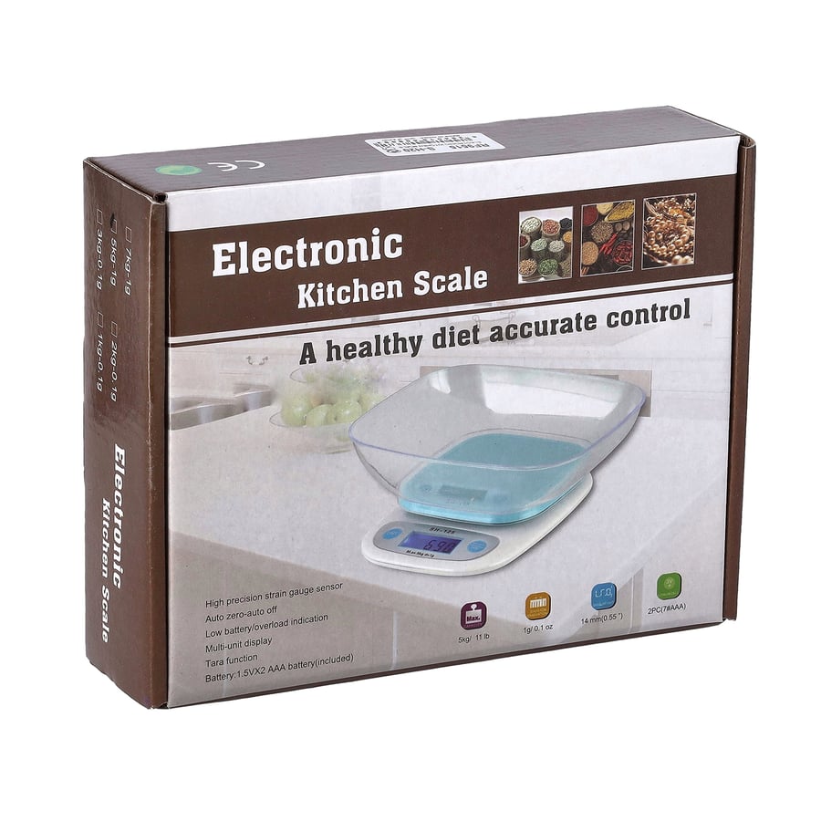 ميزان طعام الكتروني 5 كجم 16*13 سم ELECTRONIC SH-125