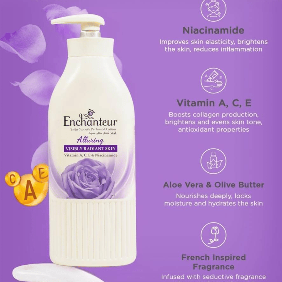 انشانتر لوشن معطر للجسم اللورينج 750 مل Enchanteur