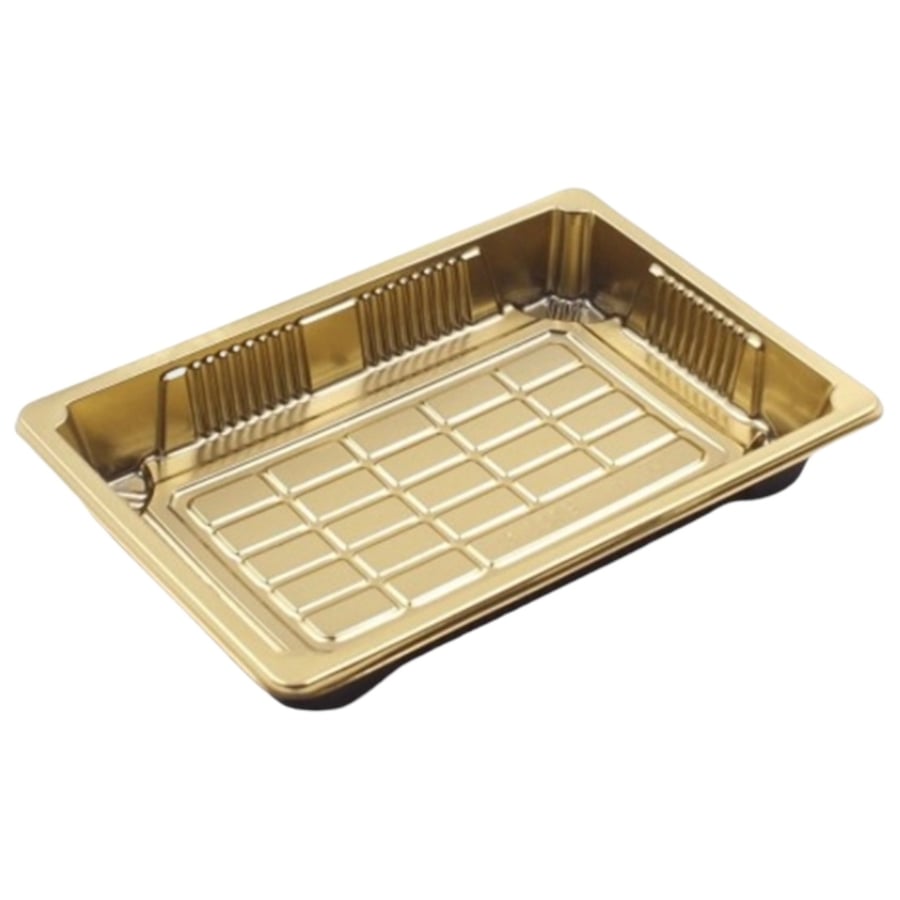 علب بلاستيك ذهبية بغطاء شفاف 7 حبات 11.5*19.5 سم FAMILY GOLD FFG-629