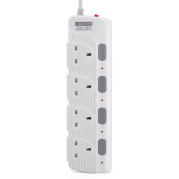 Electrical Extension 4 Sockets 5 Meters 3250 Watts With Single On / Off Switch LAWAZIM 01-7004-03