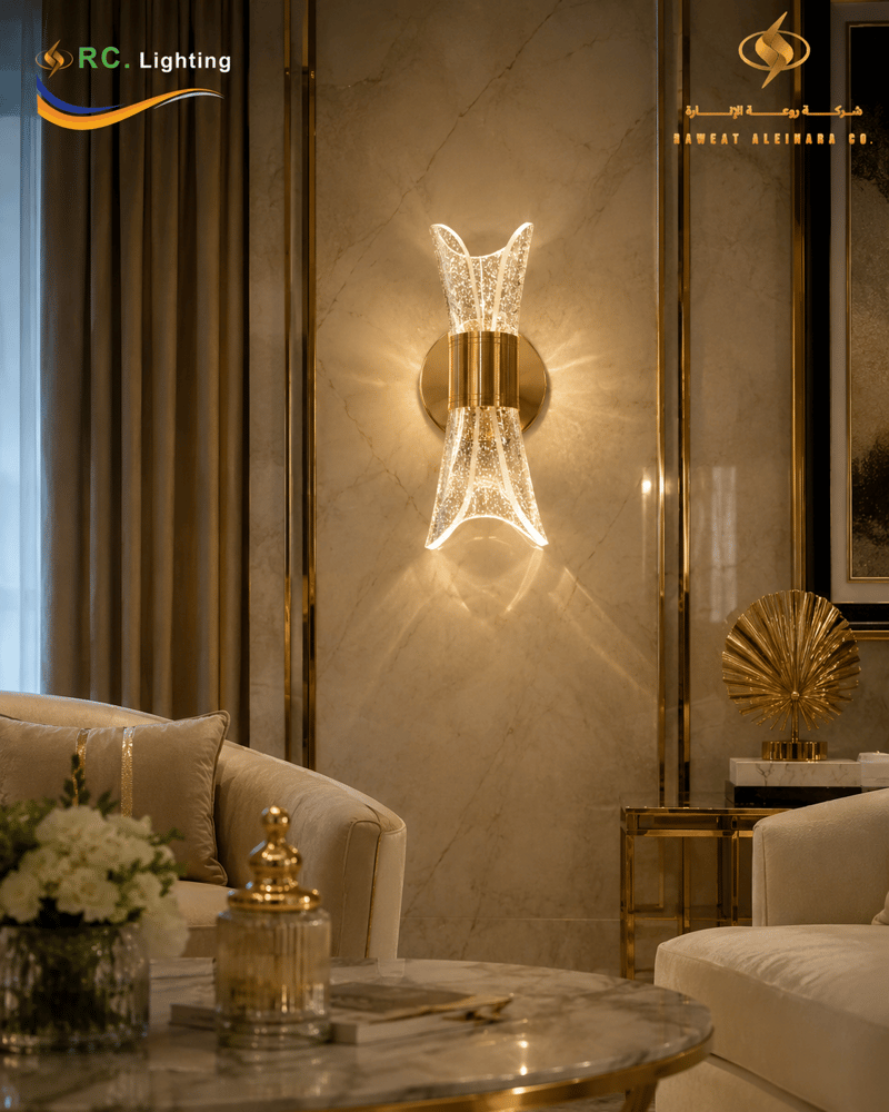 ابليك LED ذهبي سكري 3 ألوان من RC Lighting