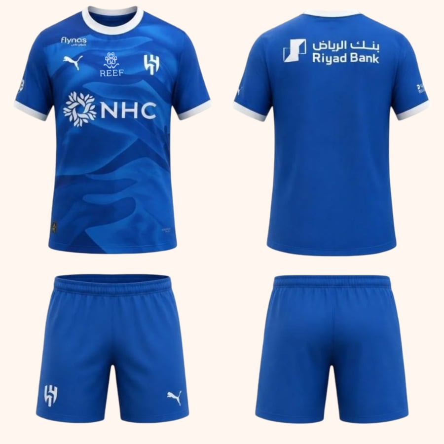 طقم الهلال السعودي الاساسي الجديد 2027