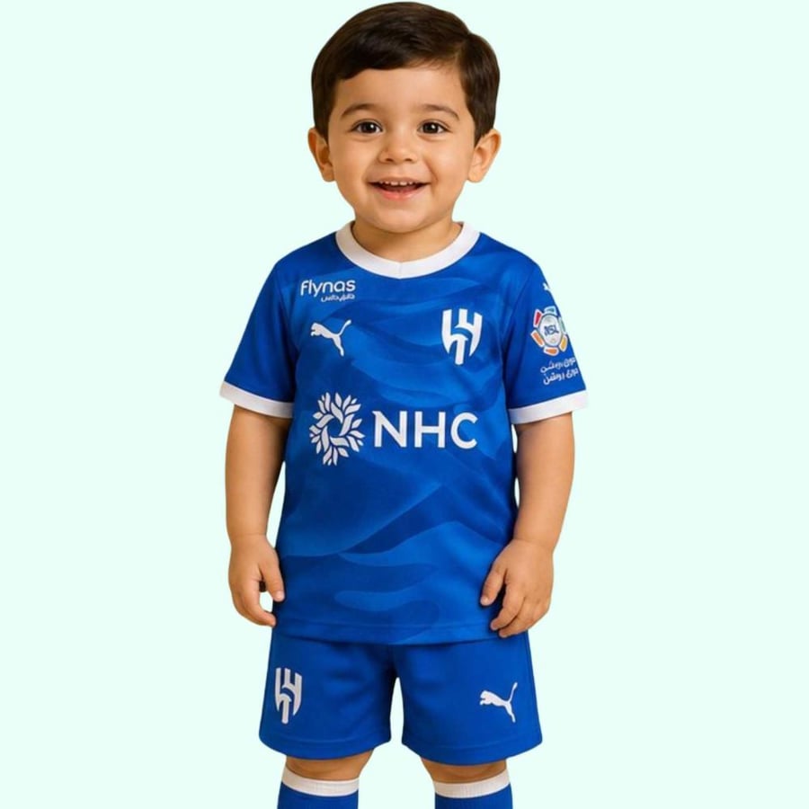 طقم اطفال نادي الهلال السعودي الاساسي 2027