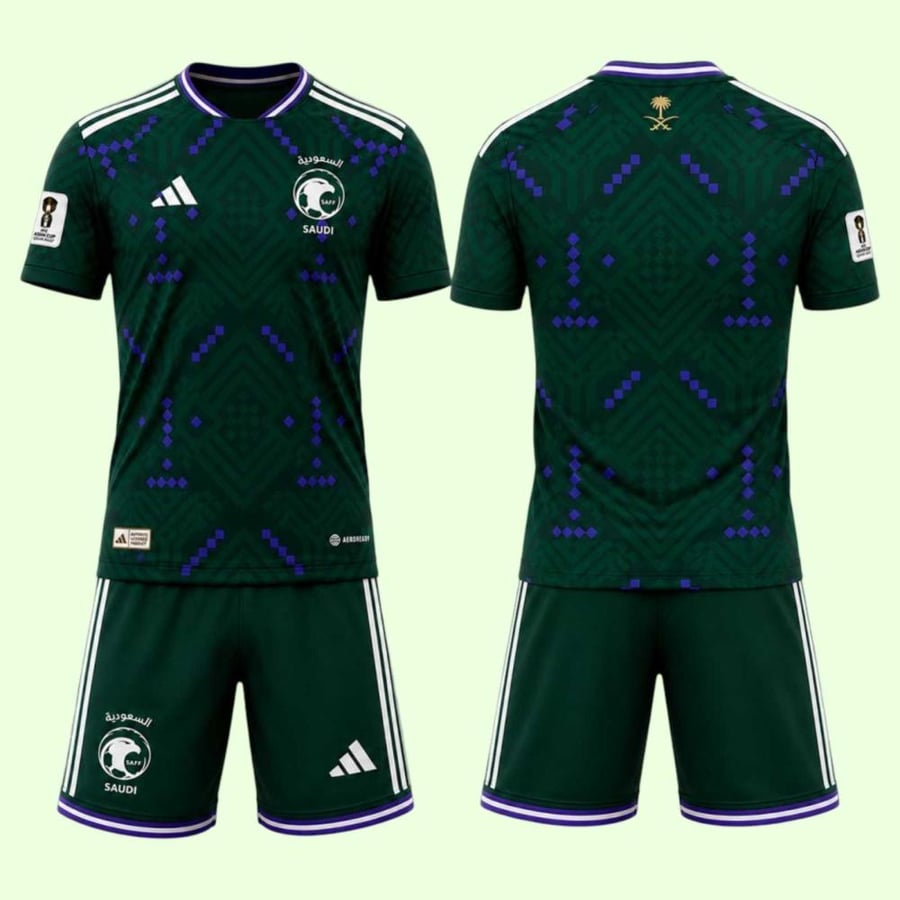 طقم المنتخب السعودي الاخضر نسخة الاعبين 2027