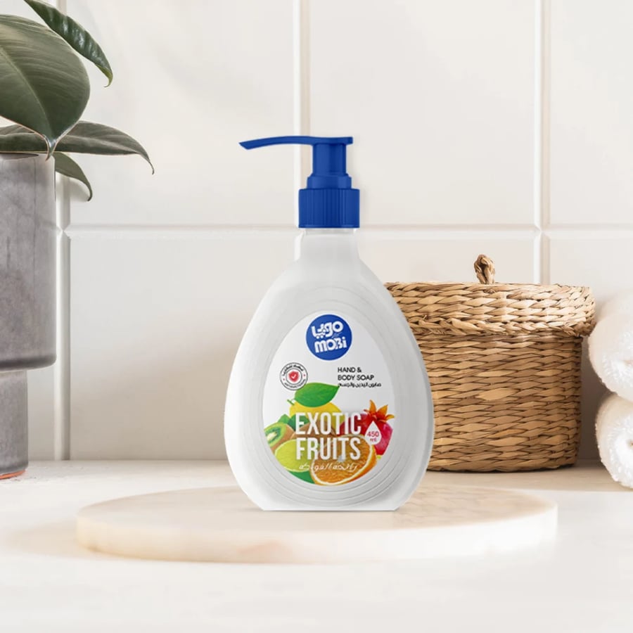 Liquid hand and body soap - fruity scent | 450ml 12 bars