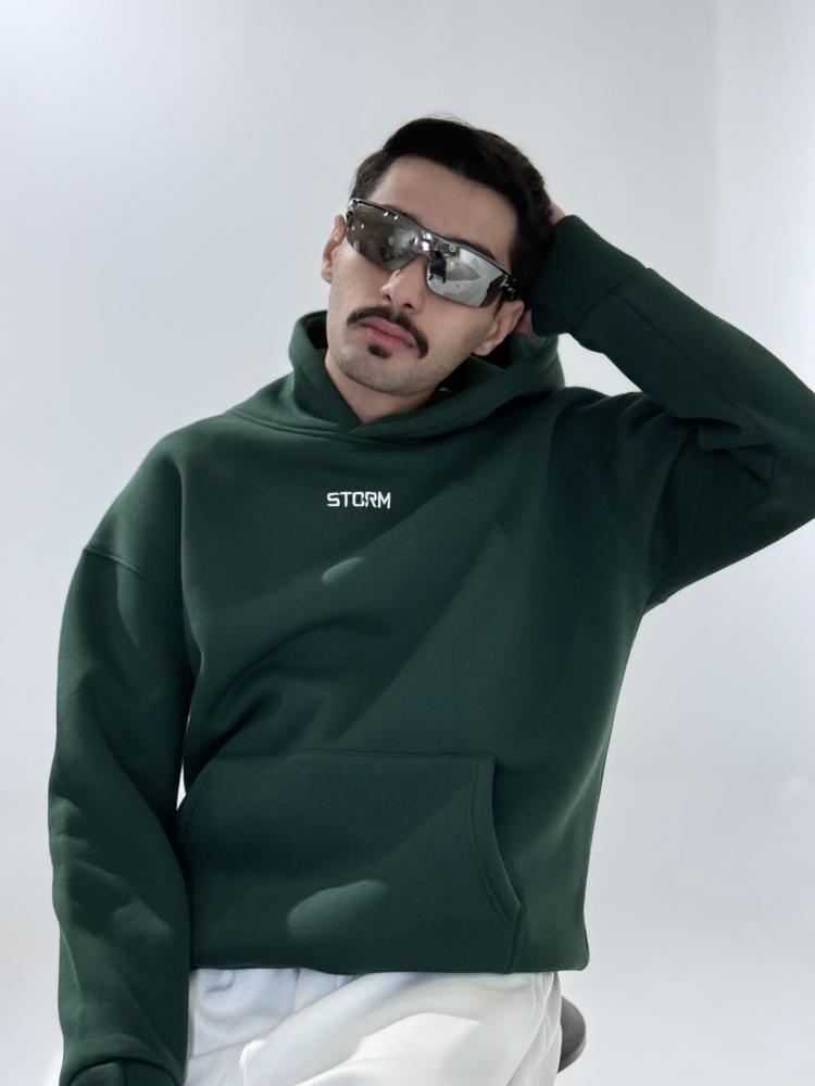 بلوفر زيتي - Green Hoodie