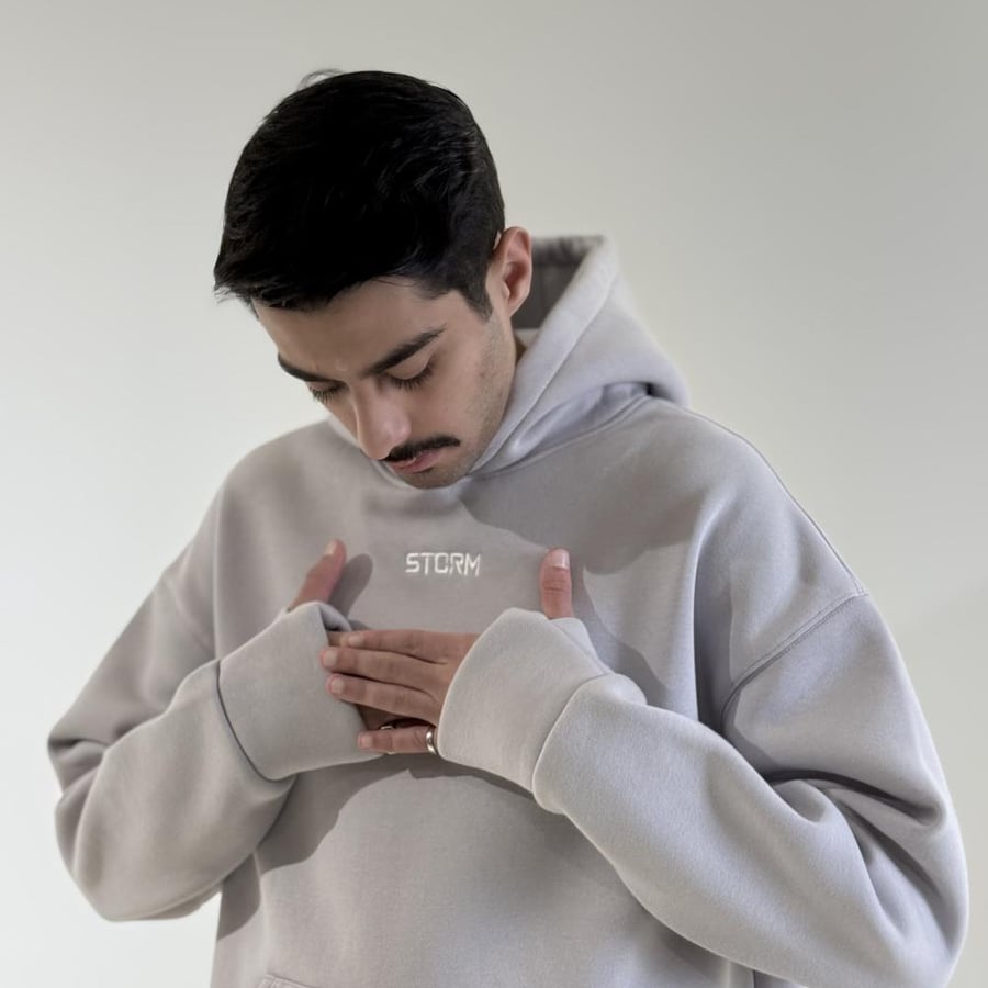 بلوفر رمادي فاتح - Light Grey Hoodie