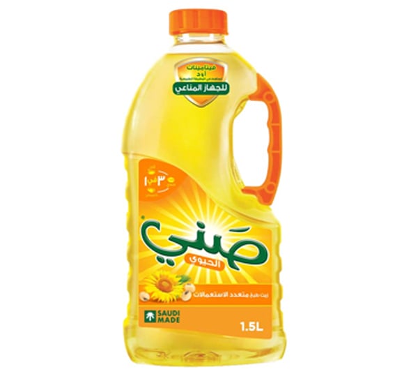 صني زيت دوار شمس 1.5 لتر