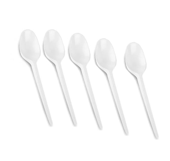 Small plastic spoons