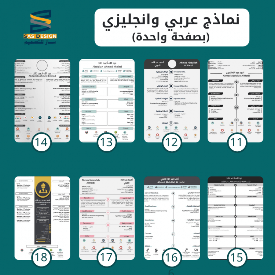 تصاميم سيرة ذاتية حسب الطلب | 0