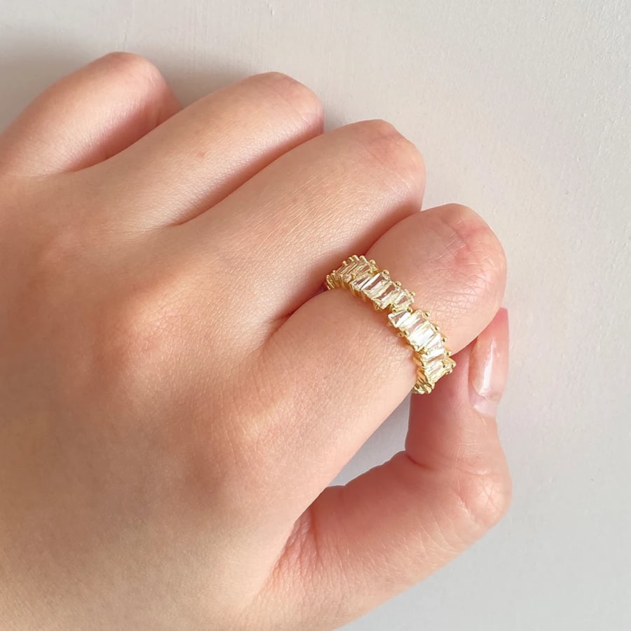 خاتم رغيف فرنسي 18K ذهبي كلاسيك