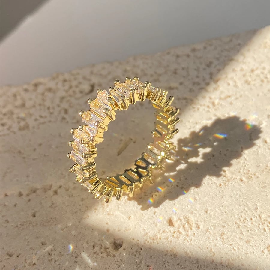 خاتم رغيف فرنسي 18K ذهبي كلاسيك