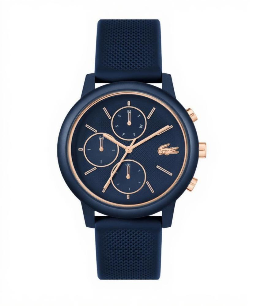 Lacoste 12.12 New Move watch dark blue rubber dark for men
