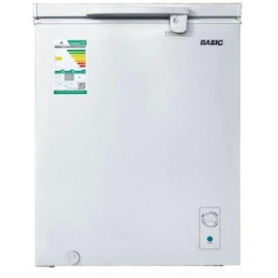 فريزر افقي بيسك 3.4 قدم 95 لتر BCF-H100LDW
