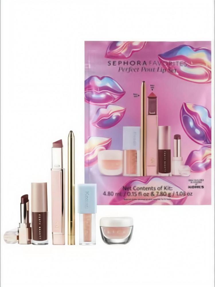 مجموعة Sephora Favorites Perfect Pout Lip Set الأصلية – طقم العناية وت