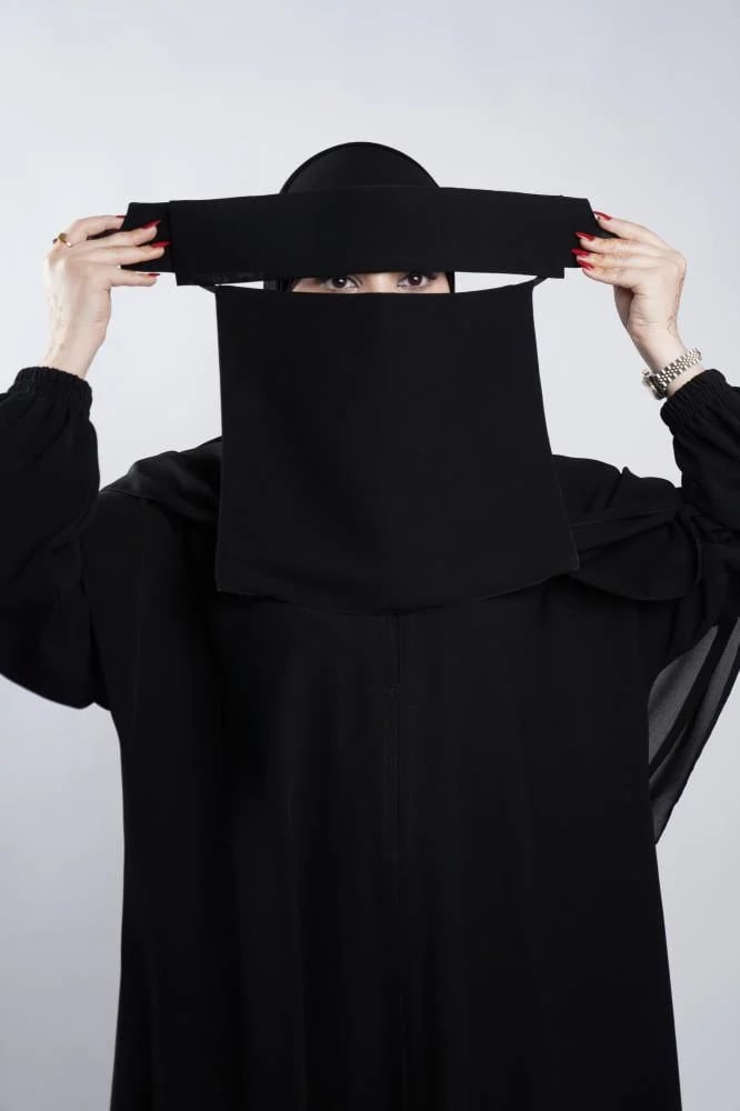 (3)  طرح مبطنة ربع قطن + نقاب ملكي