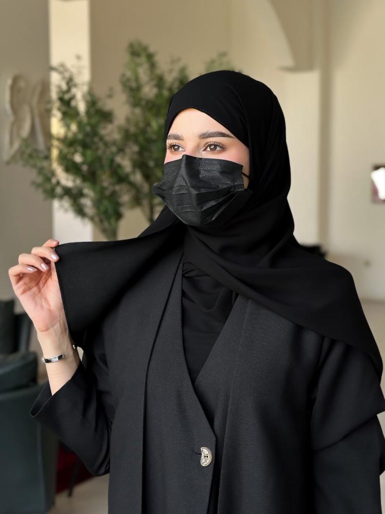 (3)  طرح مبطنة ربع قطن + نقاب ملكي
