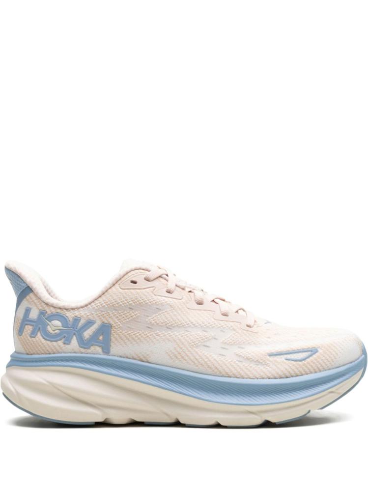 HOKA Clifton 9 "Oak/Alabaster" sneakers