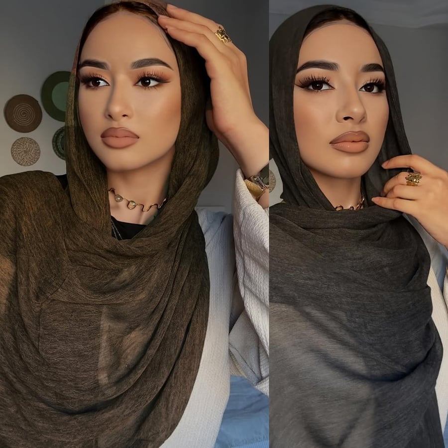 طقم وشاح قطعتين ناعم