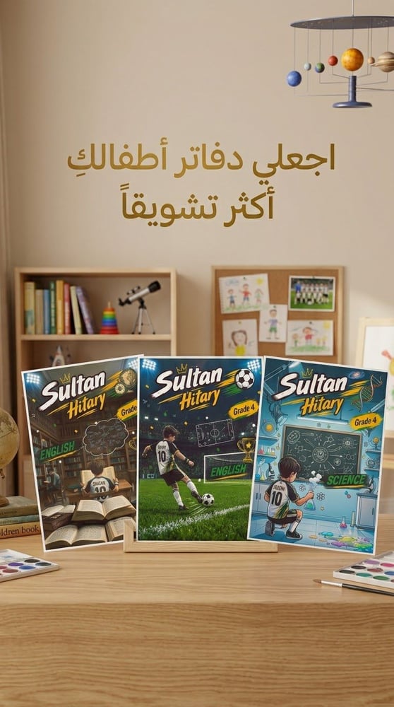 دفتر مدرسه خاص بطفلك ( ٣ دفاتر )