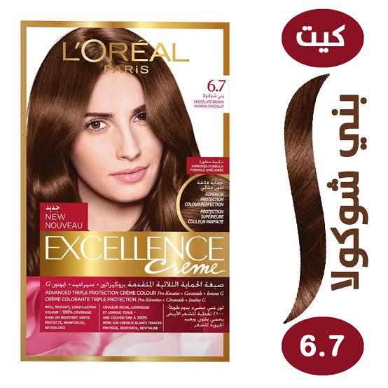 لوريال اكسيلانس 6.7 بني شوكولاتة - صبغة شعر