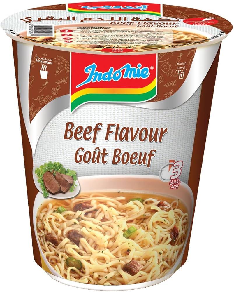 Indomie Instant Noodles Beef Flavour jar