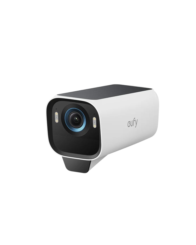 كاميرا EufyCam S3 Pro 4K – طقم 2 كاميرا خارجية تعمل بالطاقة الشمسية مع رؤية ليلية ملونة