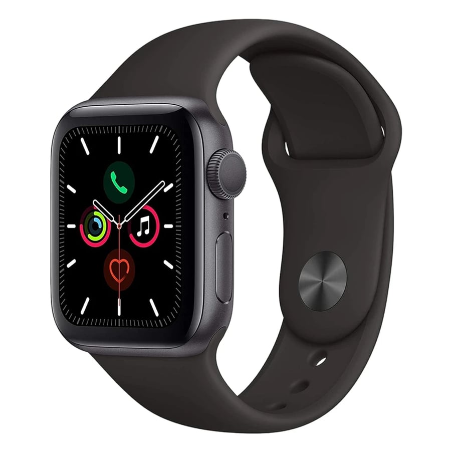 ساعة أبل Apple Watch Series 5 – 40/44مم ألمنيوم GPS مع سوار رياضي