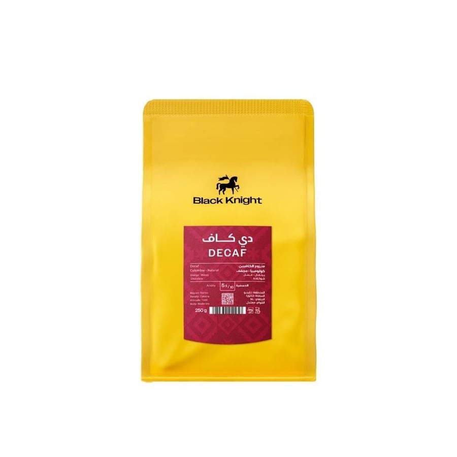 Black Knight Coffee DeCAF Colombia decaffeinated
