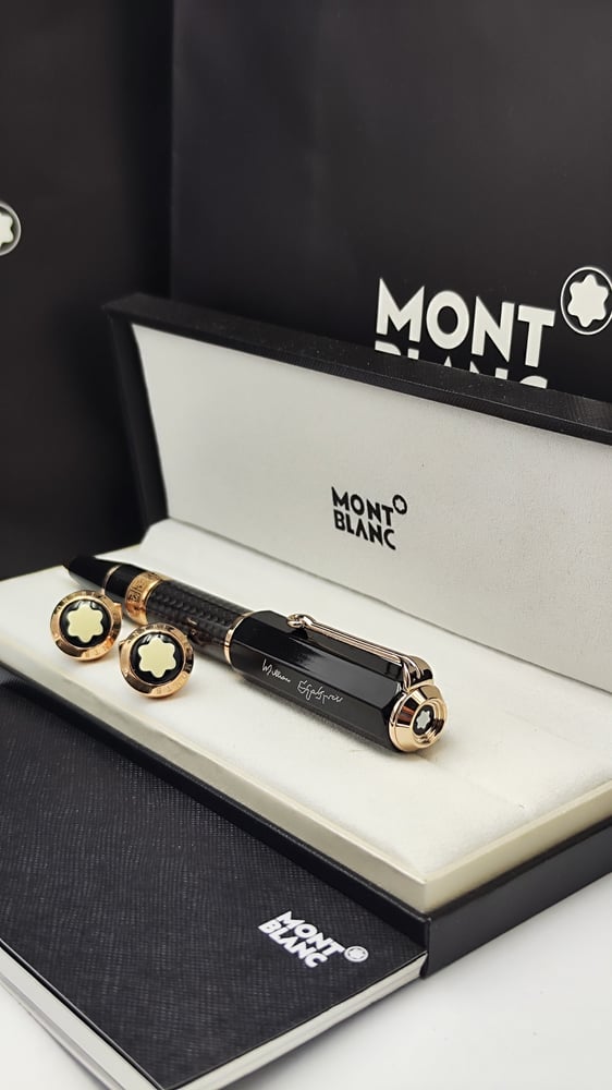 ((قلم و كبك مونت بلانك فاخر ((Mont Blanc))))