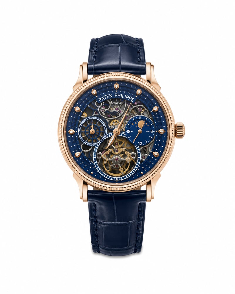 ساعة باتيك فيليب توربيون هيكل عظمي جودة ماستر (Patek Philippe)