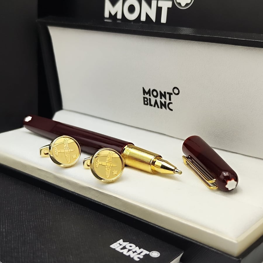 (قلم و كبك مونت بلانك فاخر ((Mont Blanc)))