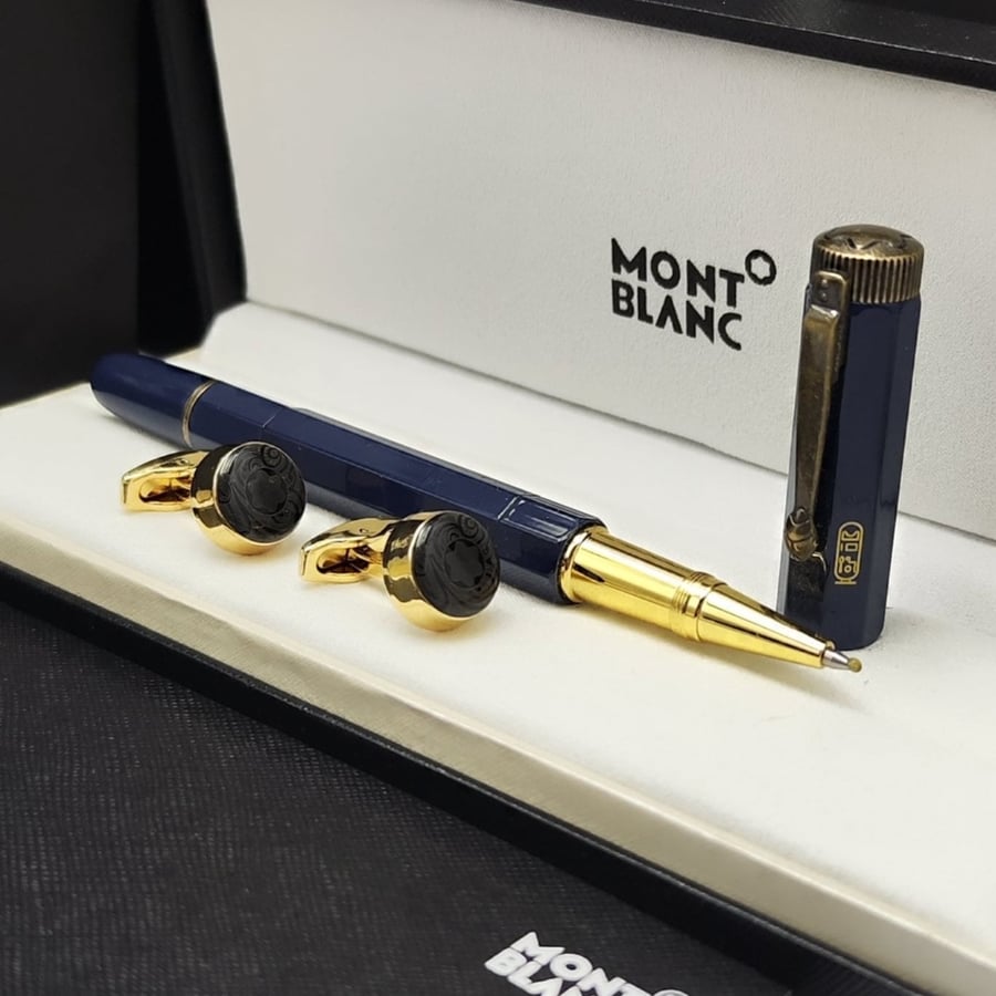(قلم و كبك مونت بلانك فاخر ((Mont Blanc)))