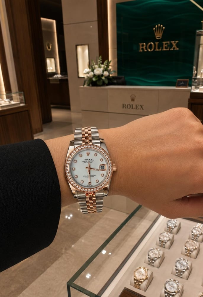 ساعة رولكس ديت جاست (Rolex Datejust) -نسائية