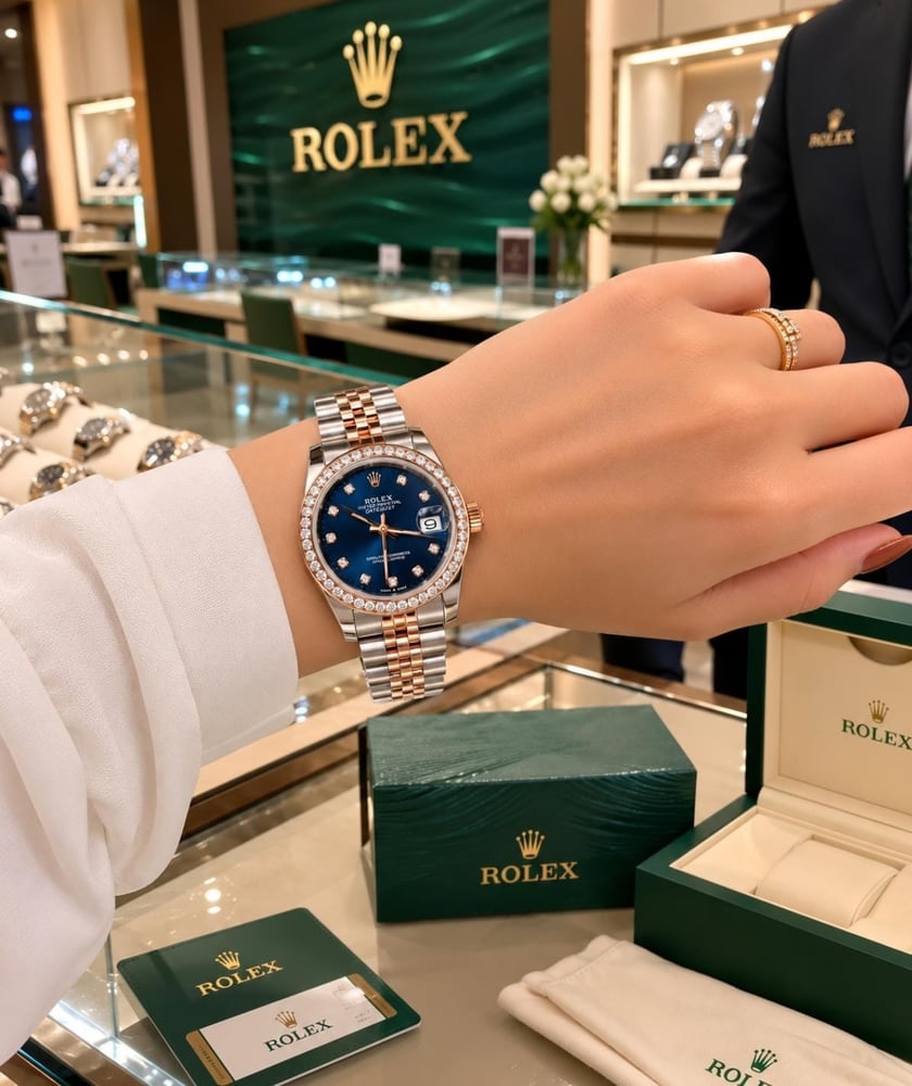ساعة رولكس ديت جاست (Rolex Datejust) -نسائية