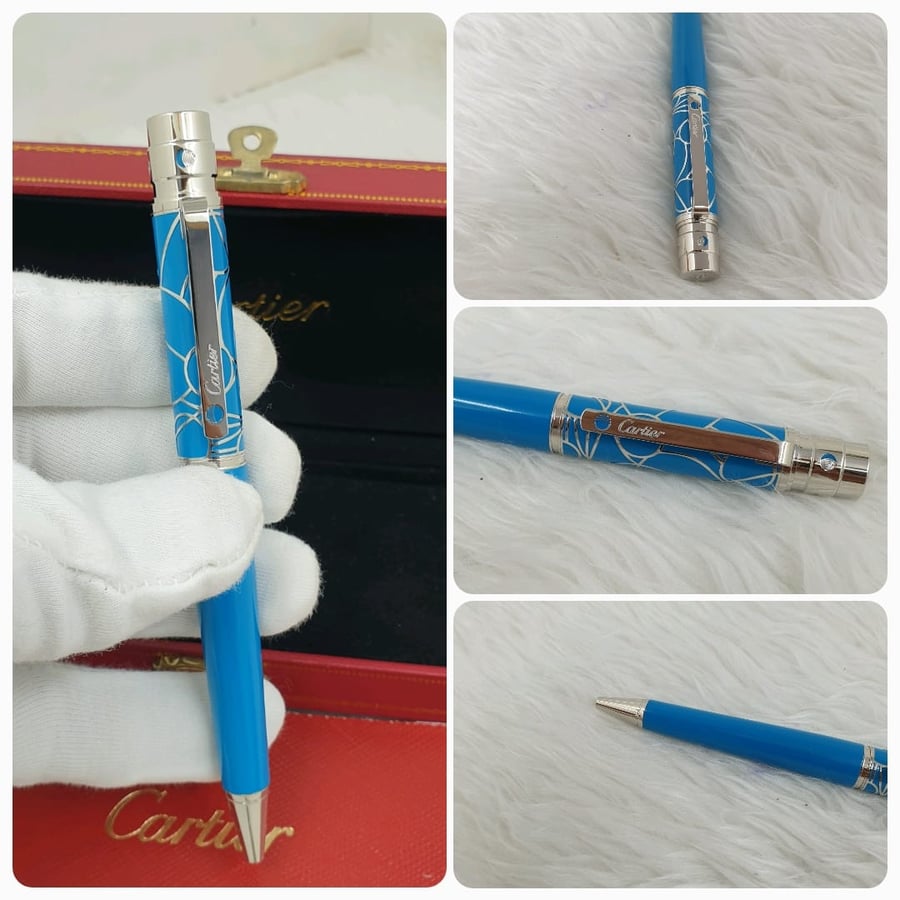 قلم كارتير R de Cartier – أزرق وفضي