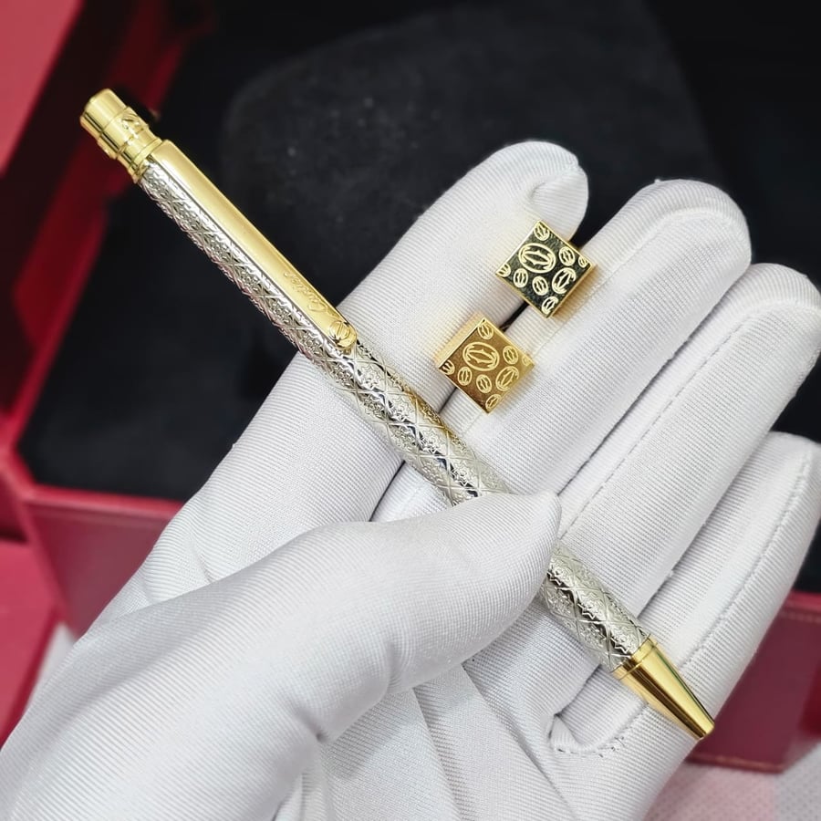 قلم كارتير سانتوس نحيف معا كبك (cartier pen)