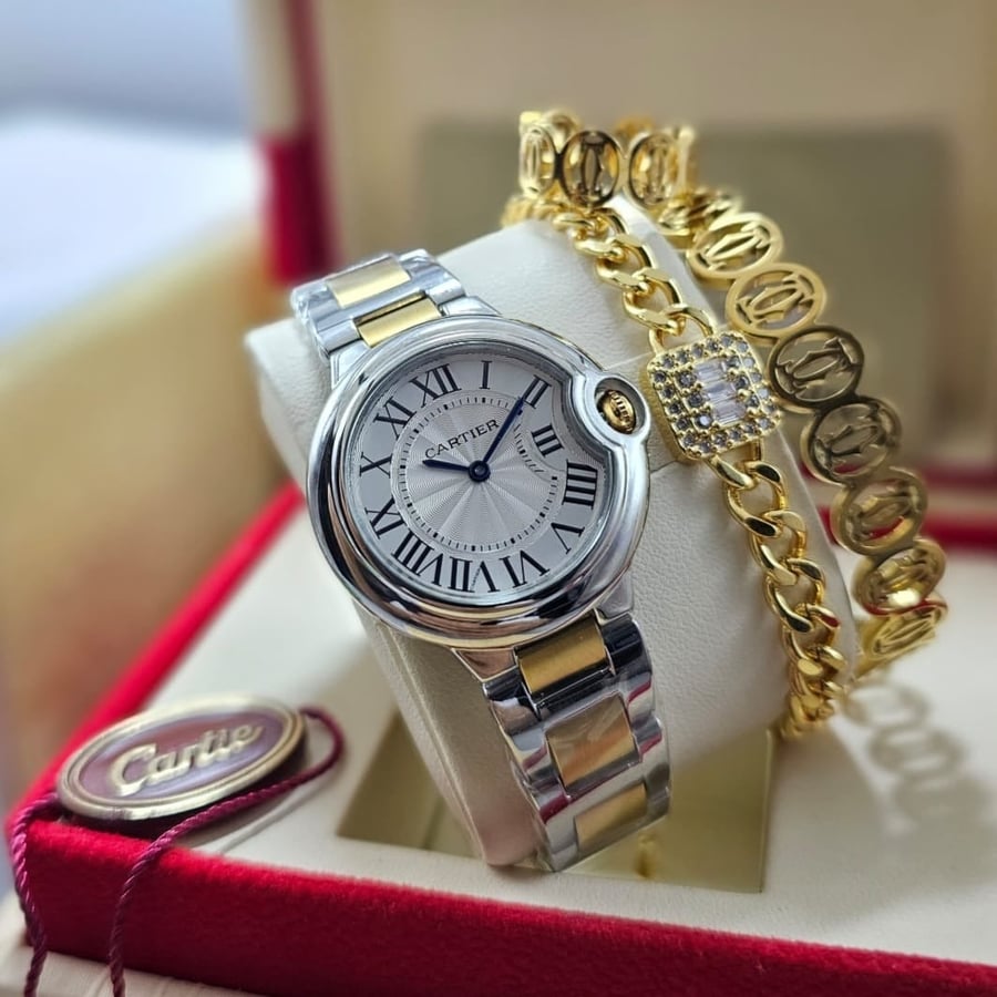 ساعة كارتييه بالون بلو النسائية (Cartier Ballon Bleu)