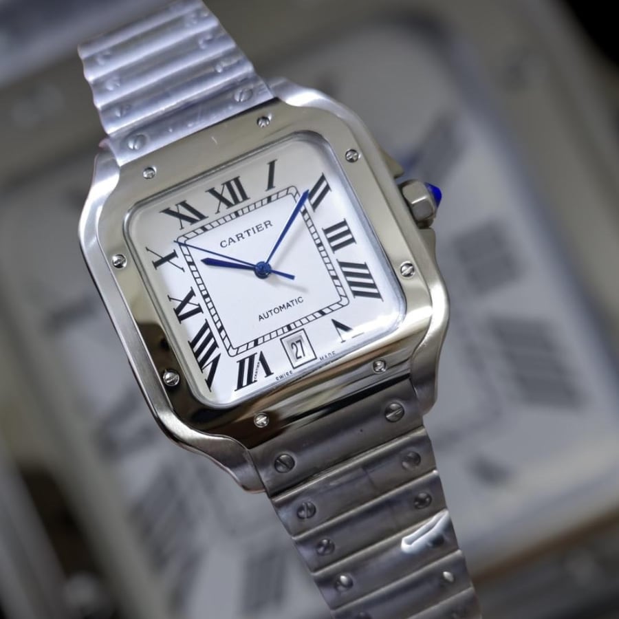 ساعة كارتير سانتوس Cartier Santos watch  رجالية فاخرة