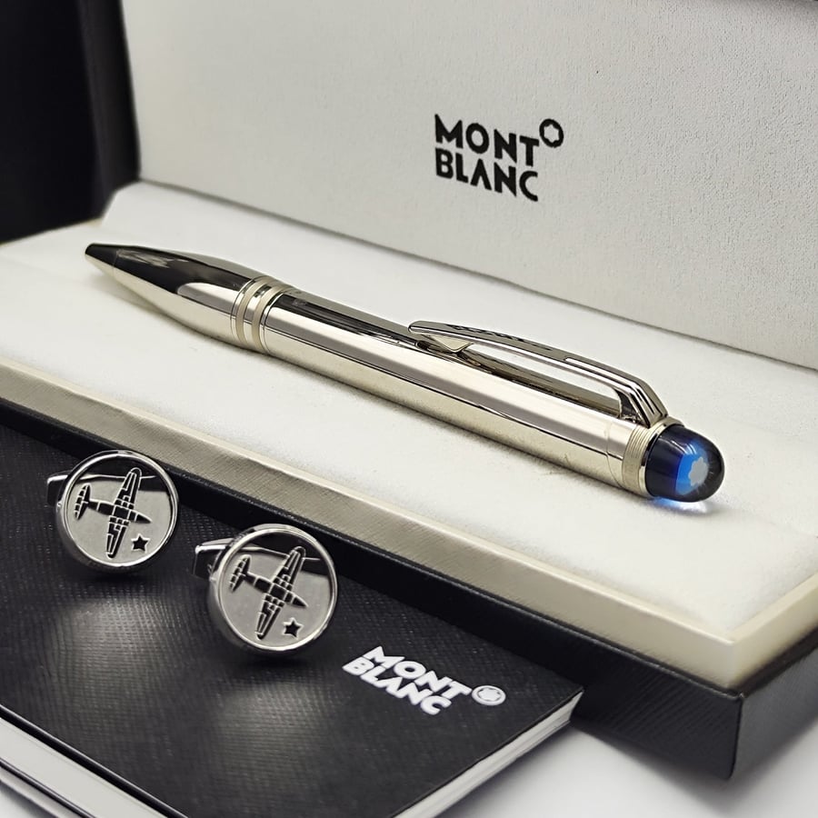 ((قلم و كبك مونت بلانك فاخر ((Mont Blanc))))