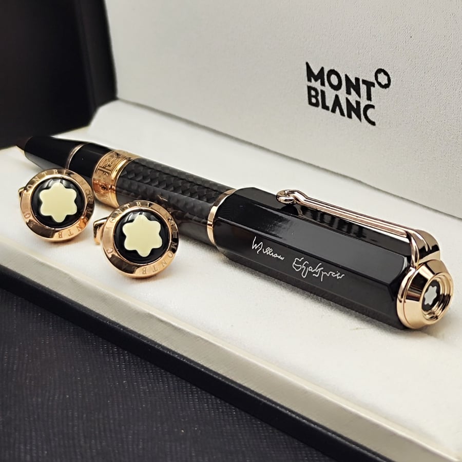 ((قلم و كبك مونت بلانك فاخر ((Mont Blanc))))