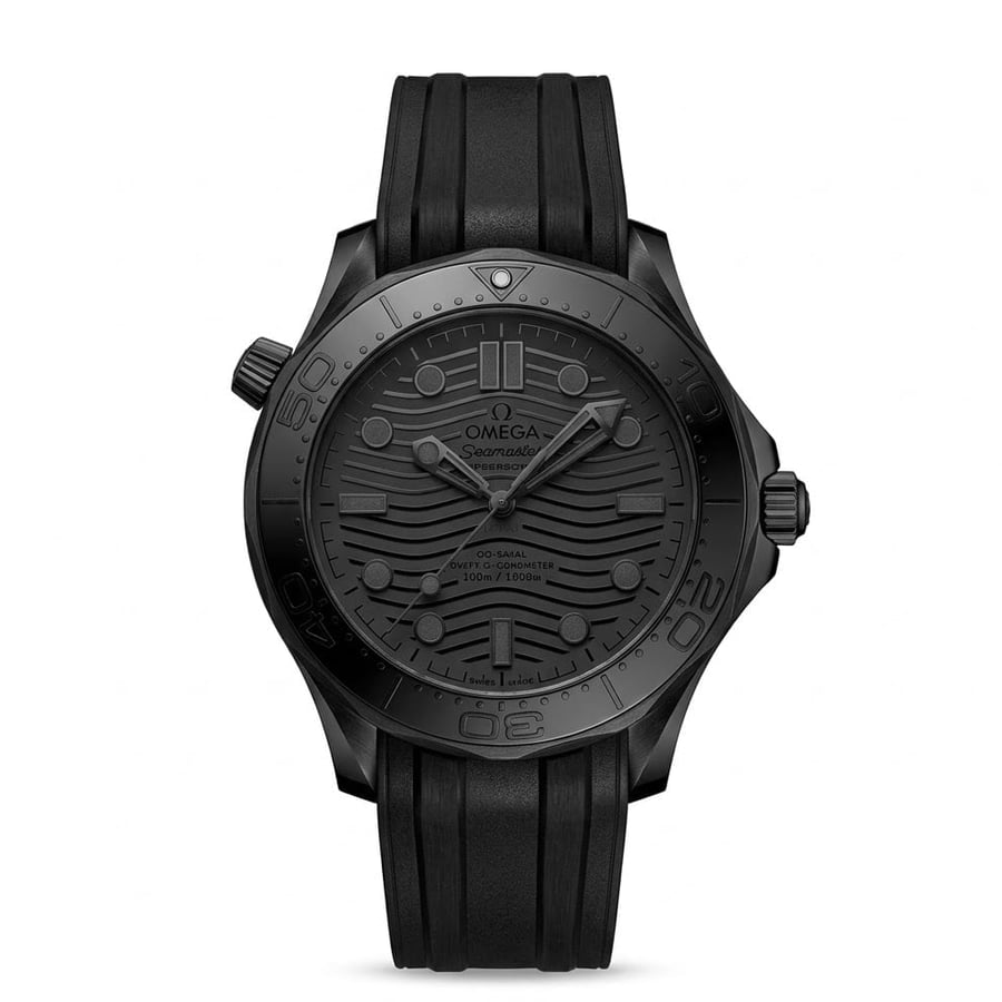 ساعة أوميغا سيماستر دايفر 300م السوداء بالكامل (Omega Seamaster Diver 300M All-Black