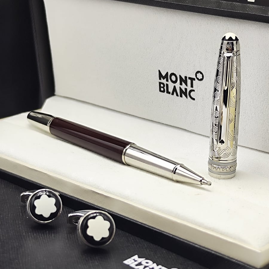 ((قلم و كبك مونت بلانك فاخر ((Mont Blanc))))