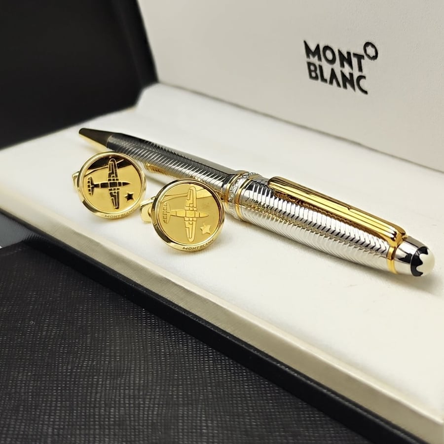 (قلم و كبك مونت بلانك فاخر ((Mont Blanc)))