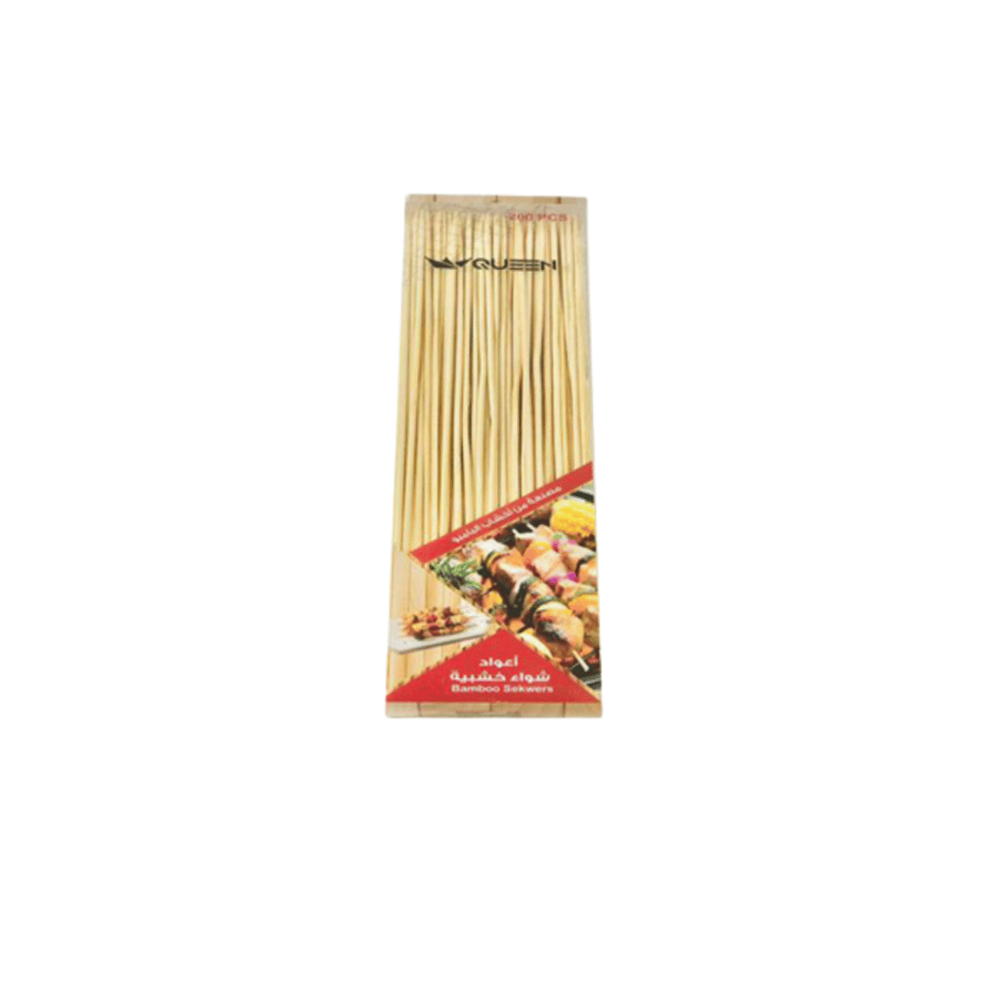 أعواد شوي خشب 200 حبه
