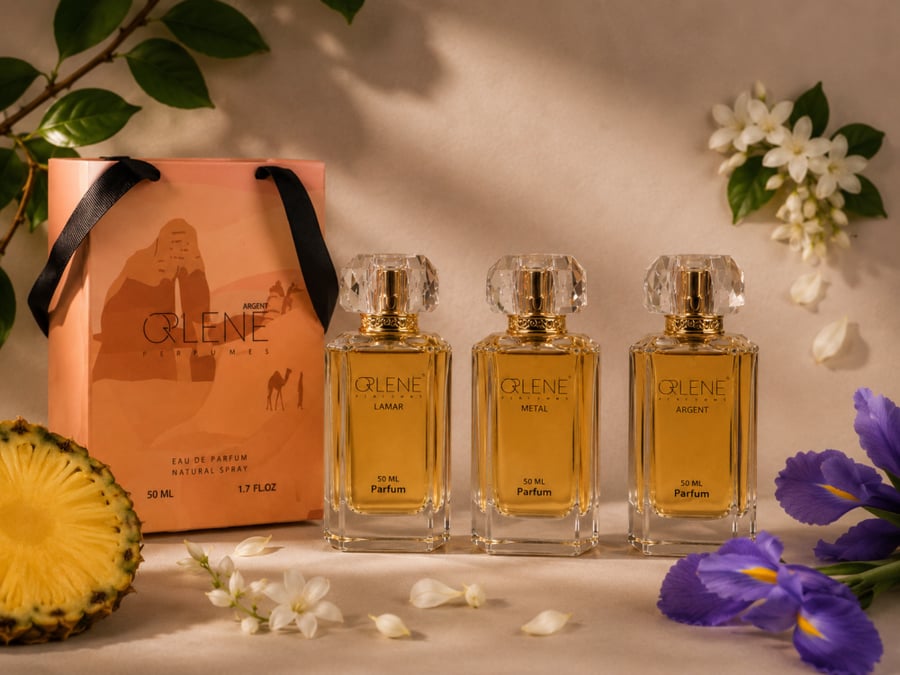 عطر ارجنت حجم العبوة 50 مل + عطر فينيسس حجم العبوة 50 مل + عـطر ميتال 50 مل