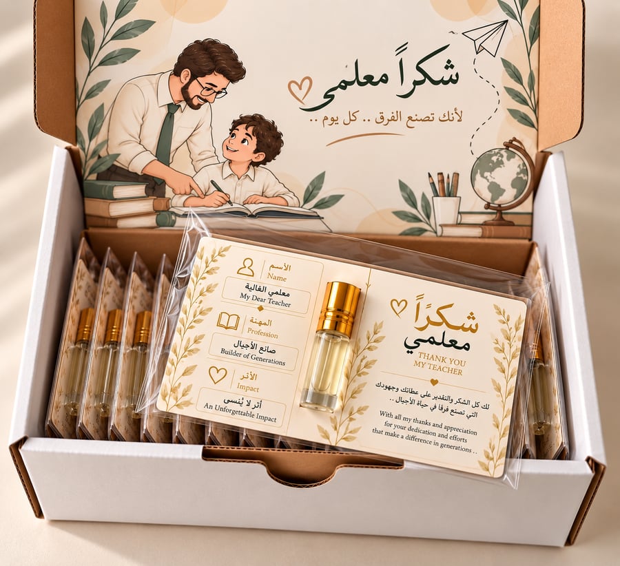 بطاقات  شكر وعطر