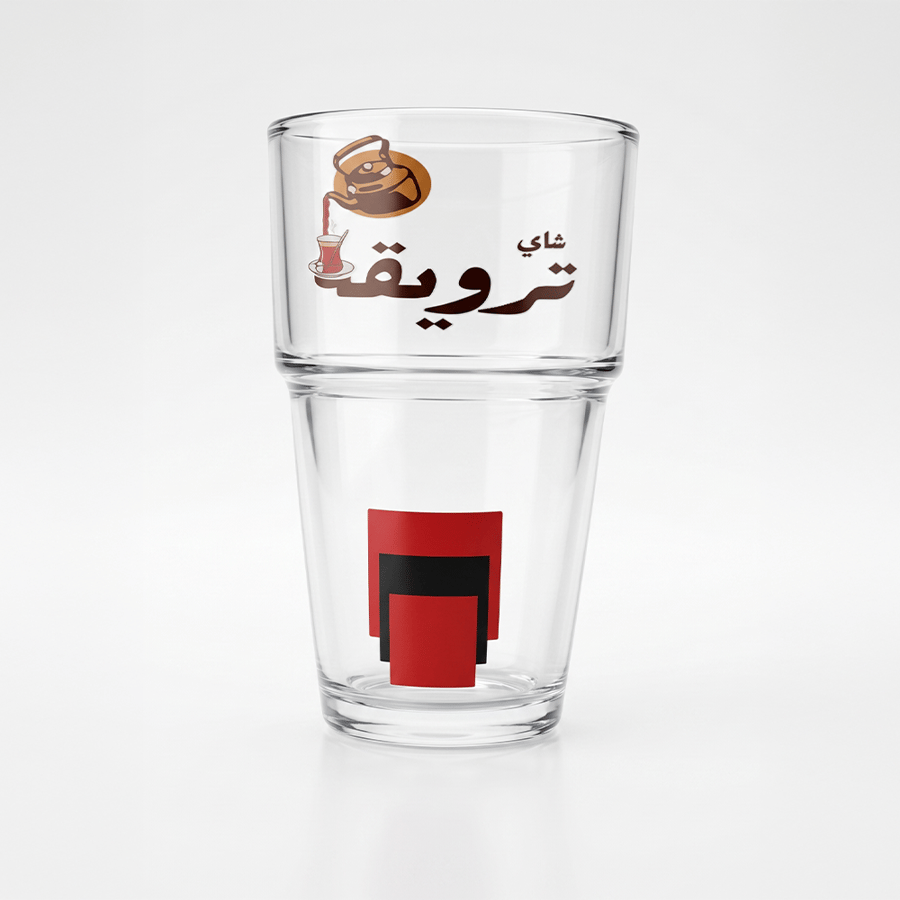 كوب زجاج ترويقة كبير