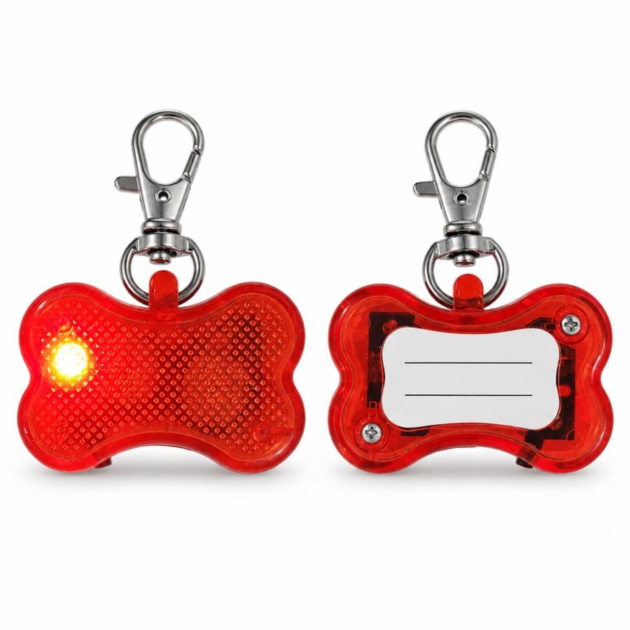 تعليقة ضوئية LED للطوق على شكل عظمة أحمر