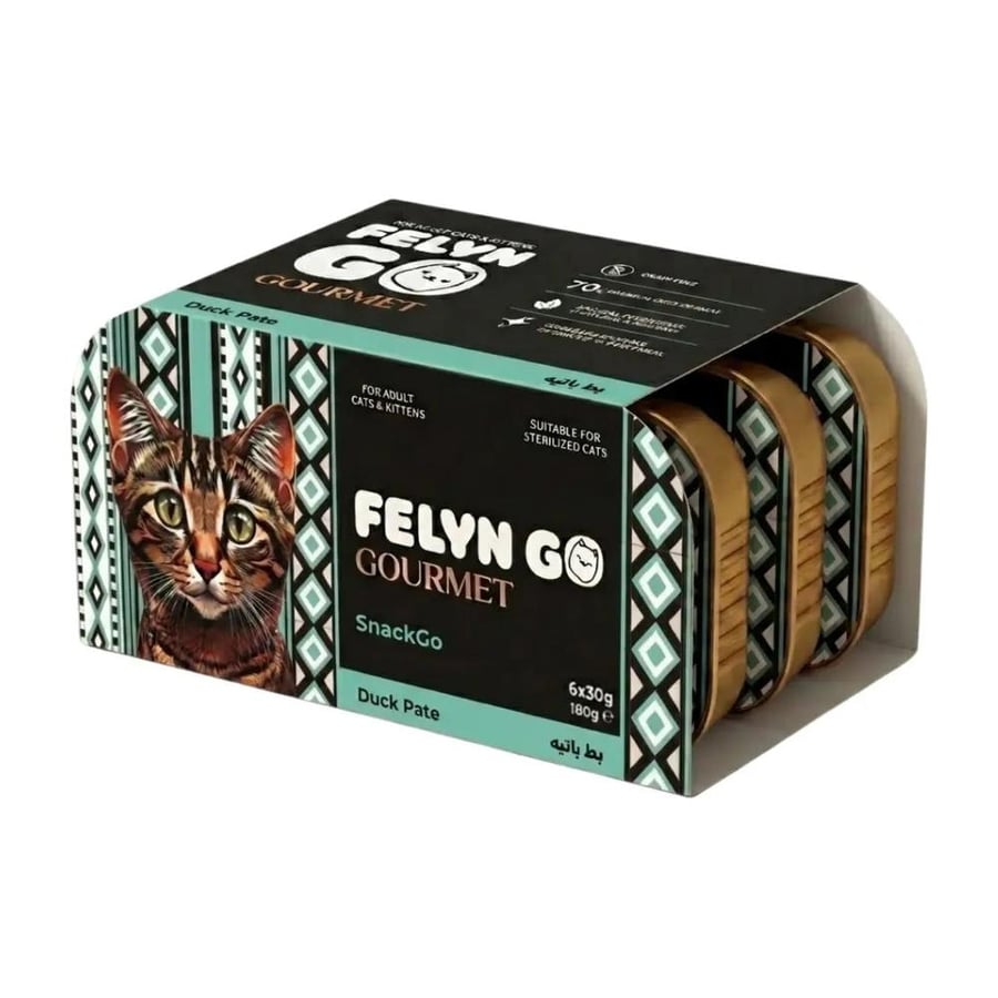 فيلاين قو جورميت سناك جو باتيه بط للقطط 6 30 غ